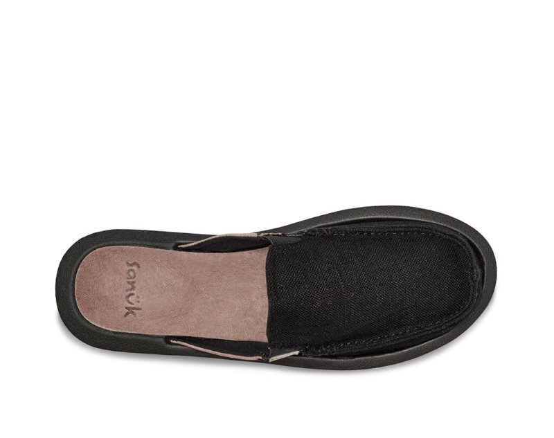 Sanuk You Got My Back Hemp Women's Sandals Black | Canada 177KOR